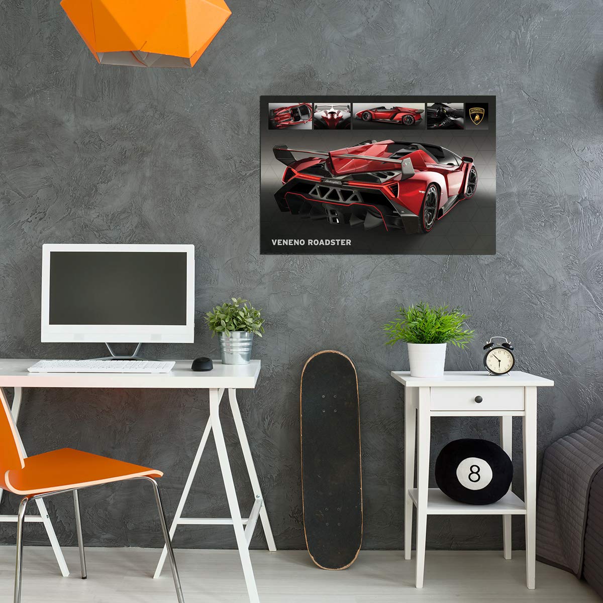 EuroGraphics Lamborghini Veneno Roadster Poster 36 x 24 inch